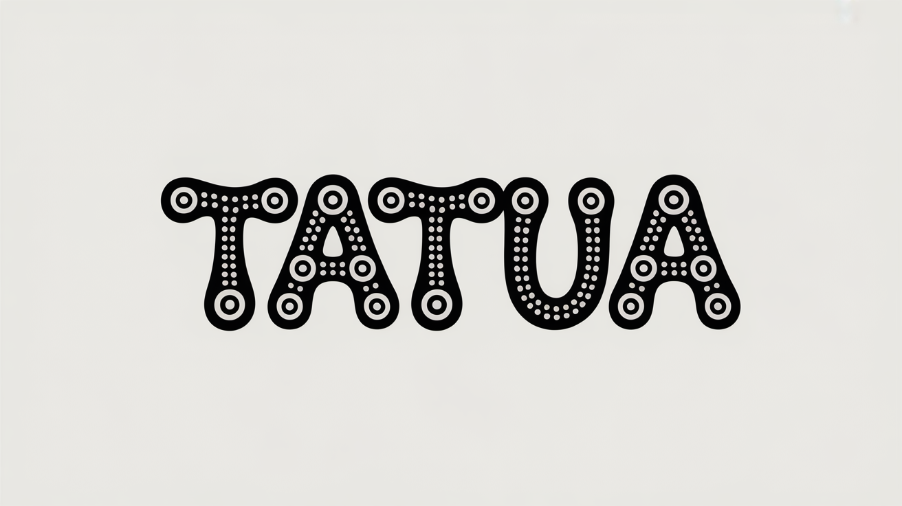 Aperçu de la police de tatouage Aborigène