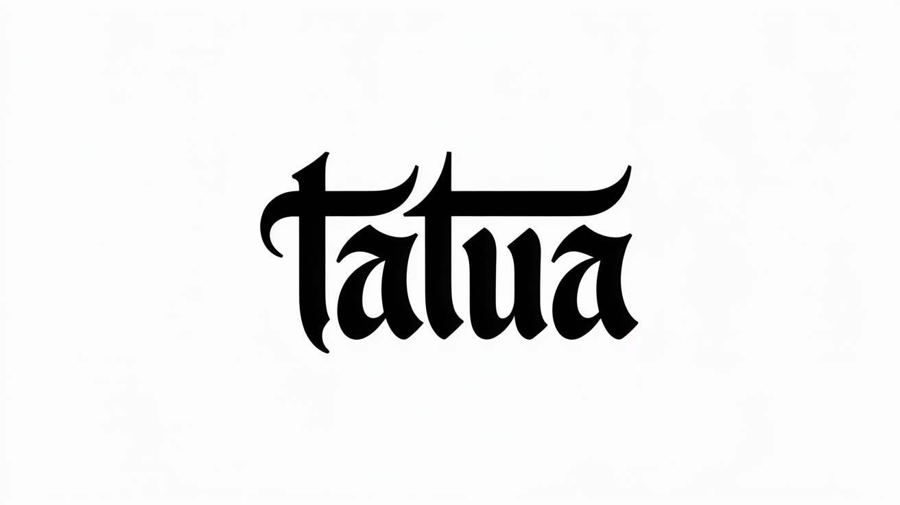 Aperçu de la police de tatouage Thuluth