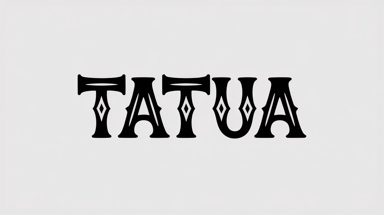 Aperçu de la police de tatouage Aztec cholo