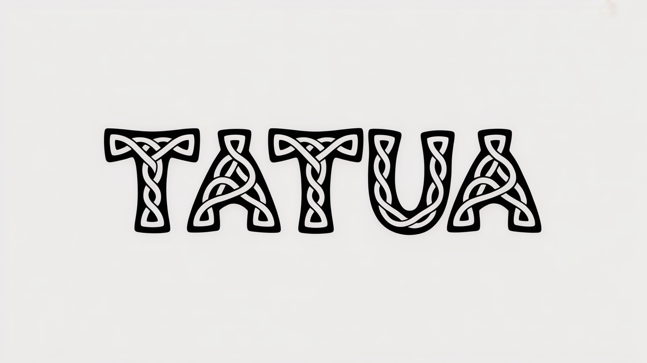 Aperçu de la police de tatouage Celtique nœud