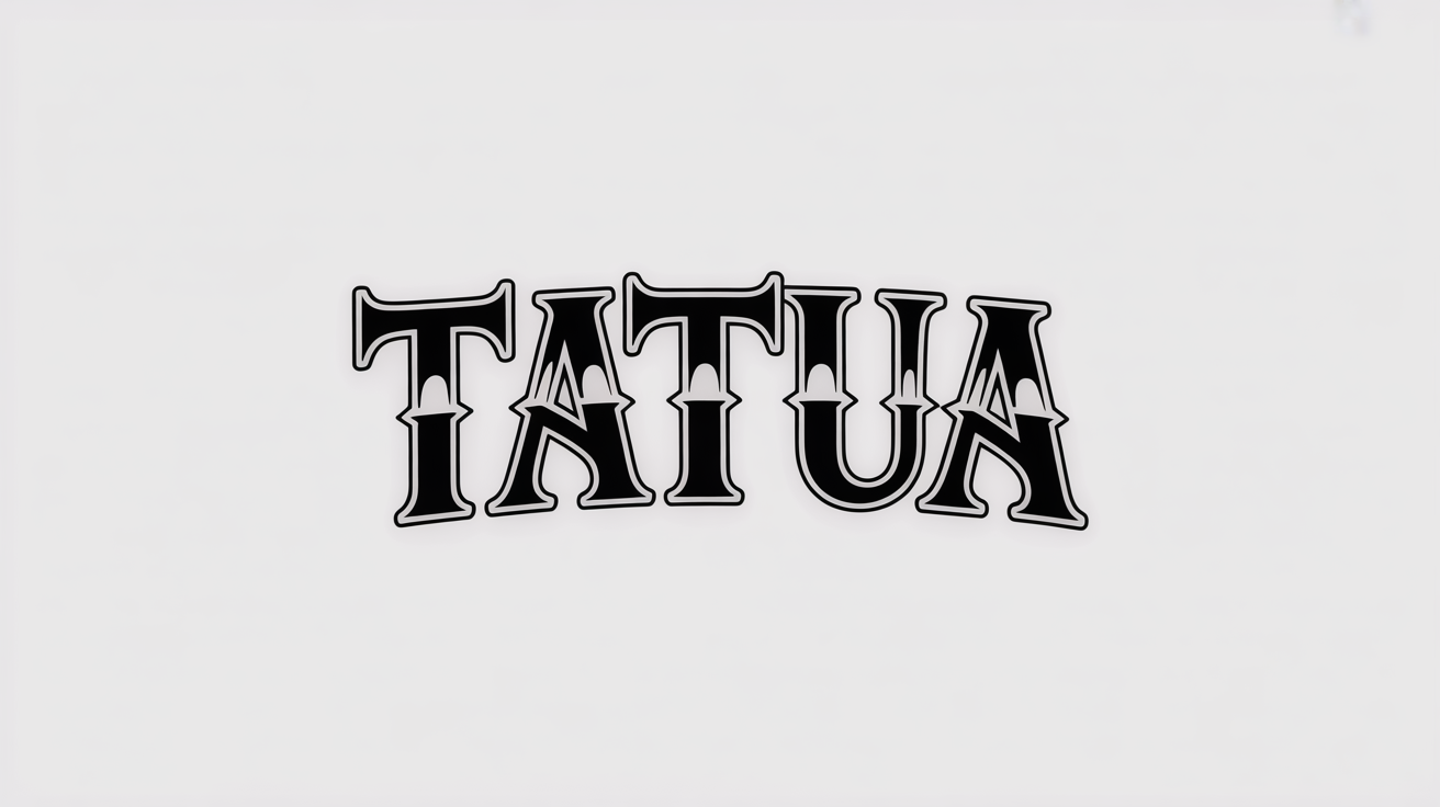 Aperçu de la police de tatouage Chrome
