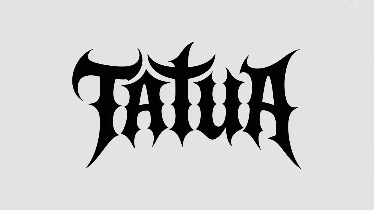 Aperçu de la police de tatouage Death metal