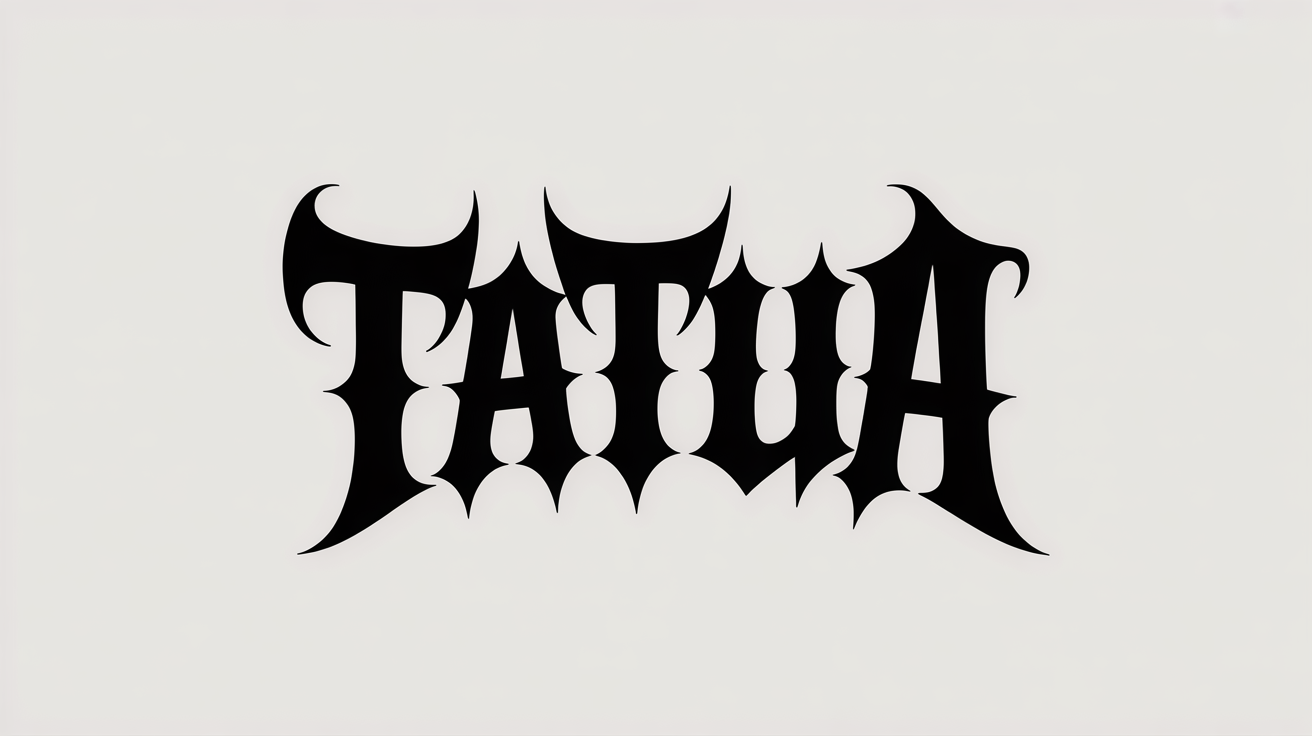 Aperçu de la police de tatouage Doom metal