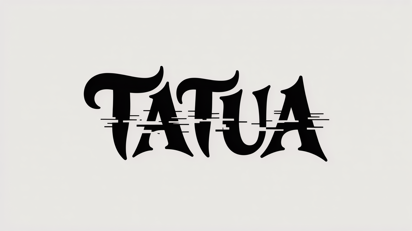 Aperçu de la police de tatouage Glitch