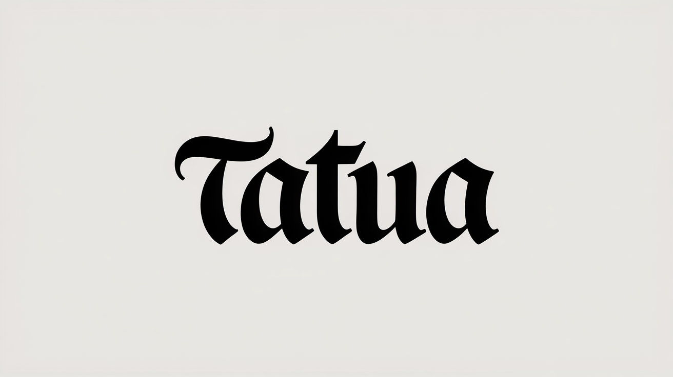 Aperçu de la police de tatouage Chant grégorien