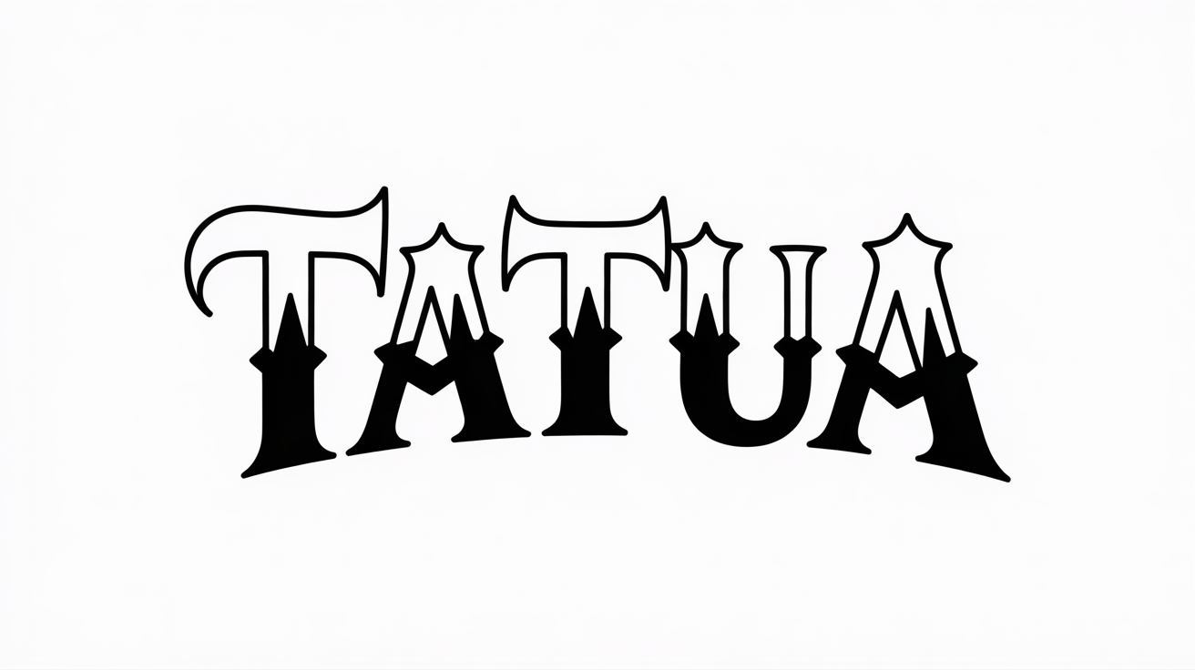 Aperçu de la police de tatouage Ice