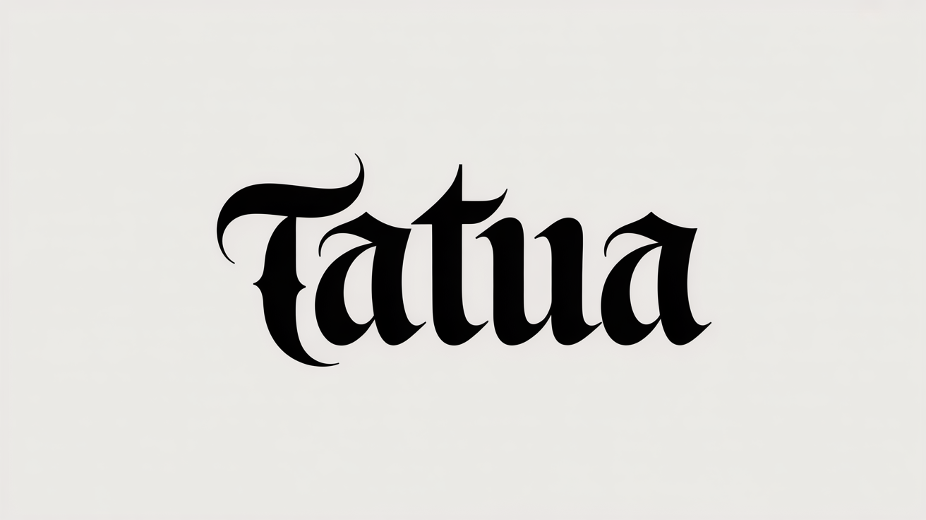 Aperçu de la police de tatouage Latin Vulgate