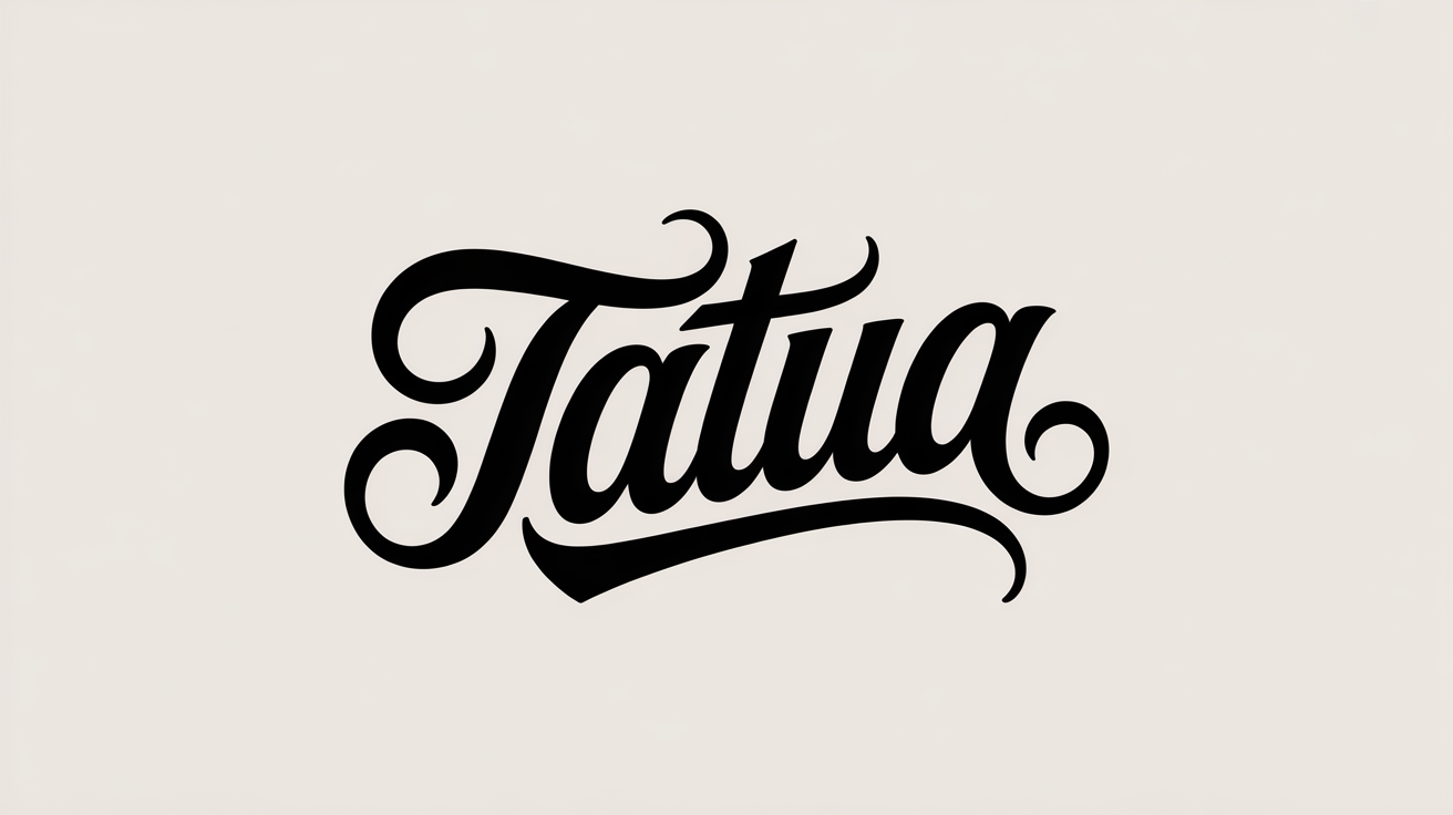 Aperçu de la police de tatouage Lowrider flourish