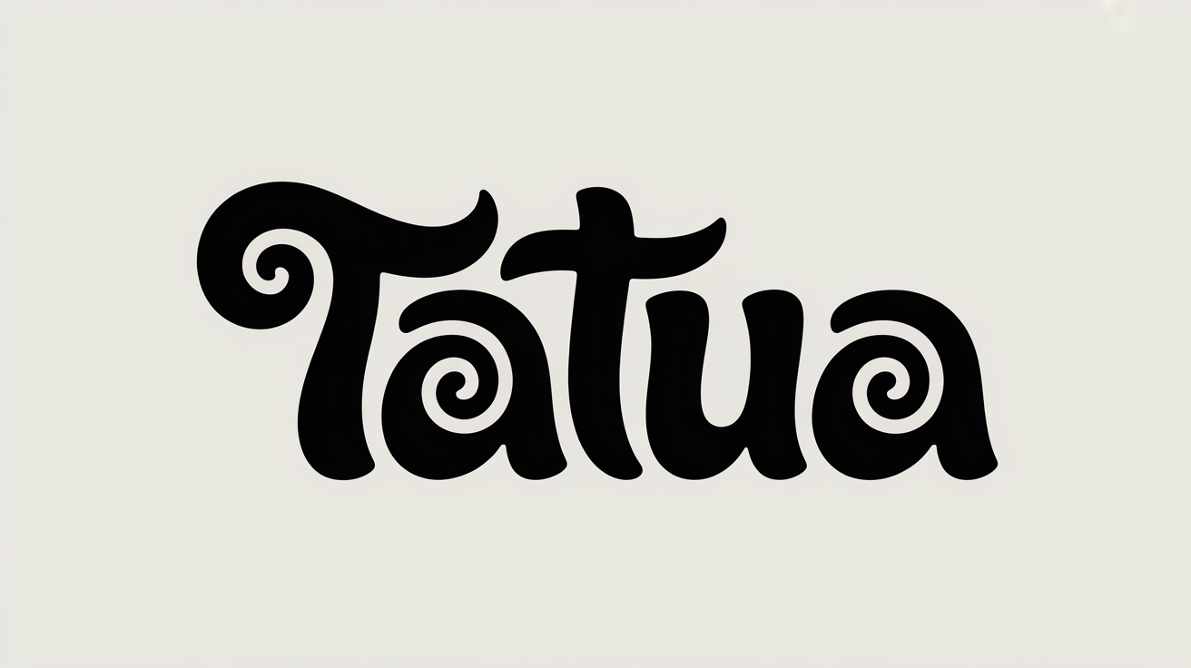 Aperçu de la police de tatouage Koru néo-zélandais