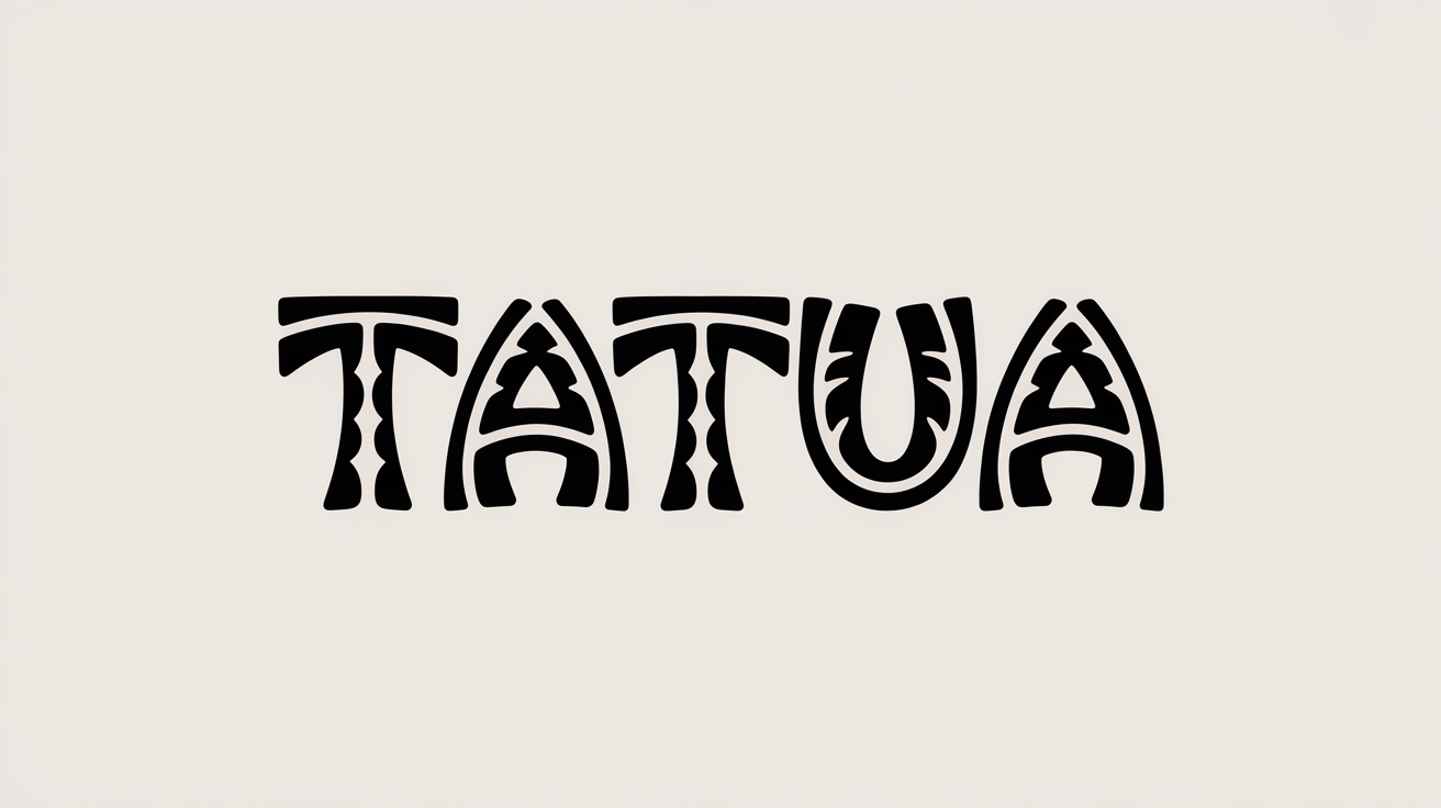 Aperçu de la police de tatouage Polynésien glyph