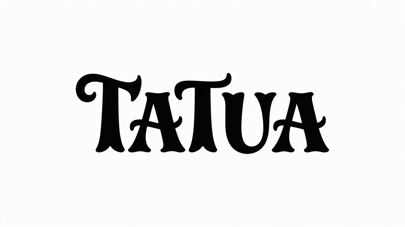 Aperçu de la police de tatouage Folk russe