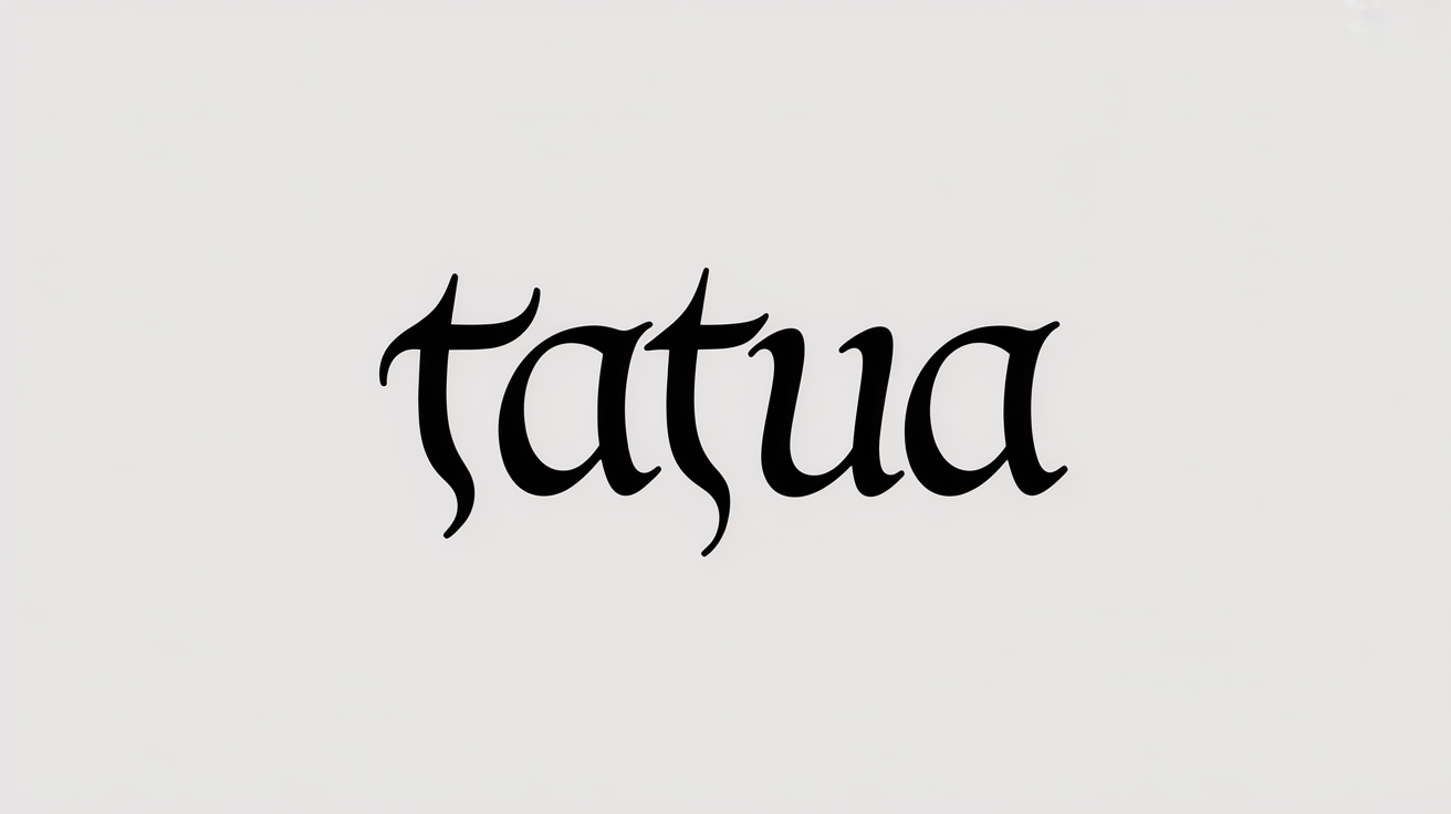 Aperçu de la police de tatouage Tengwar (LOTR)
