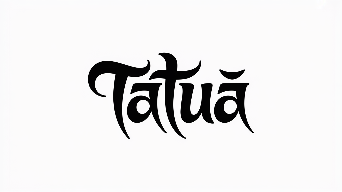 Aperçu de la police de tatouage Tibétain