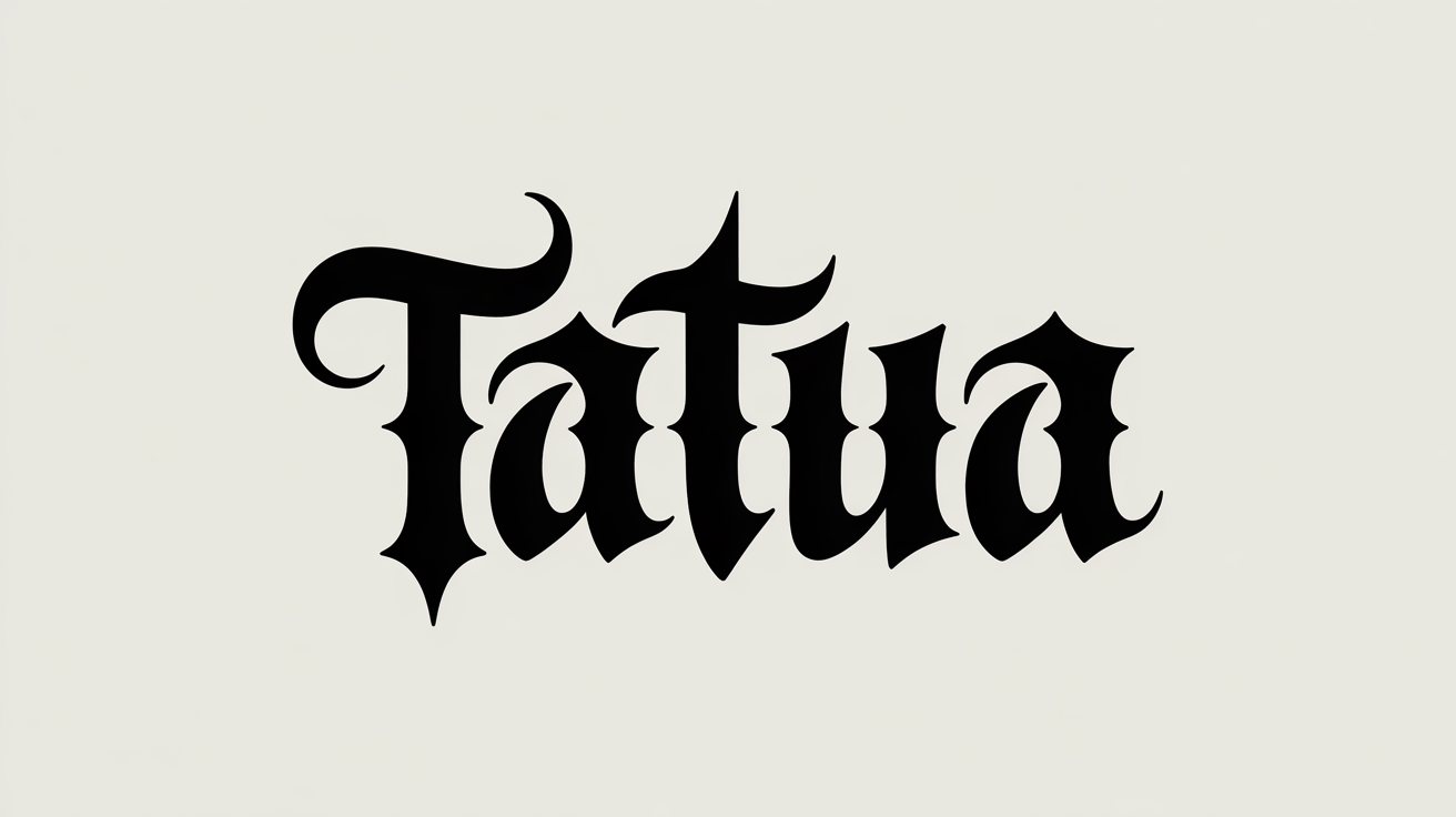 Aperçu de la police de tatouage Witch house