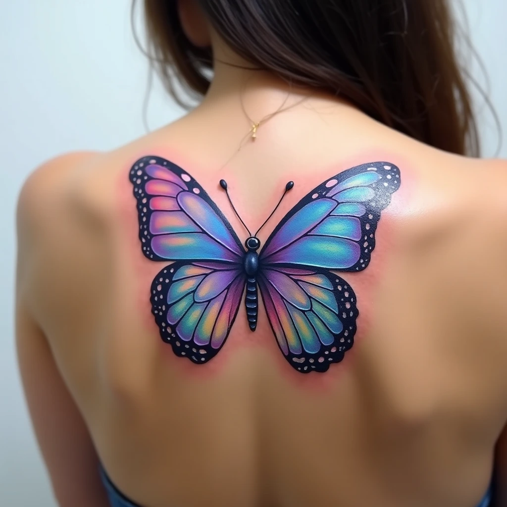 Papillon Y2K chrome iridescent