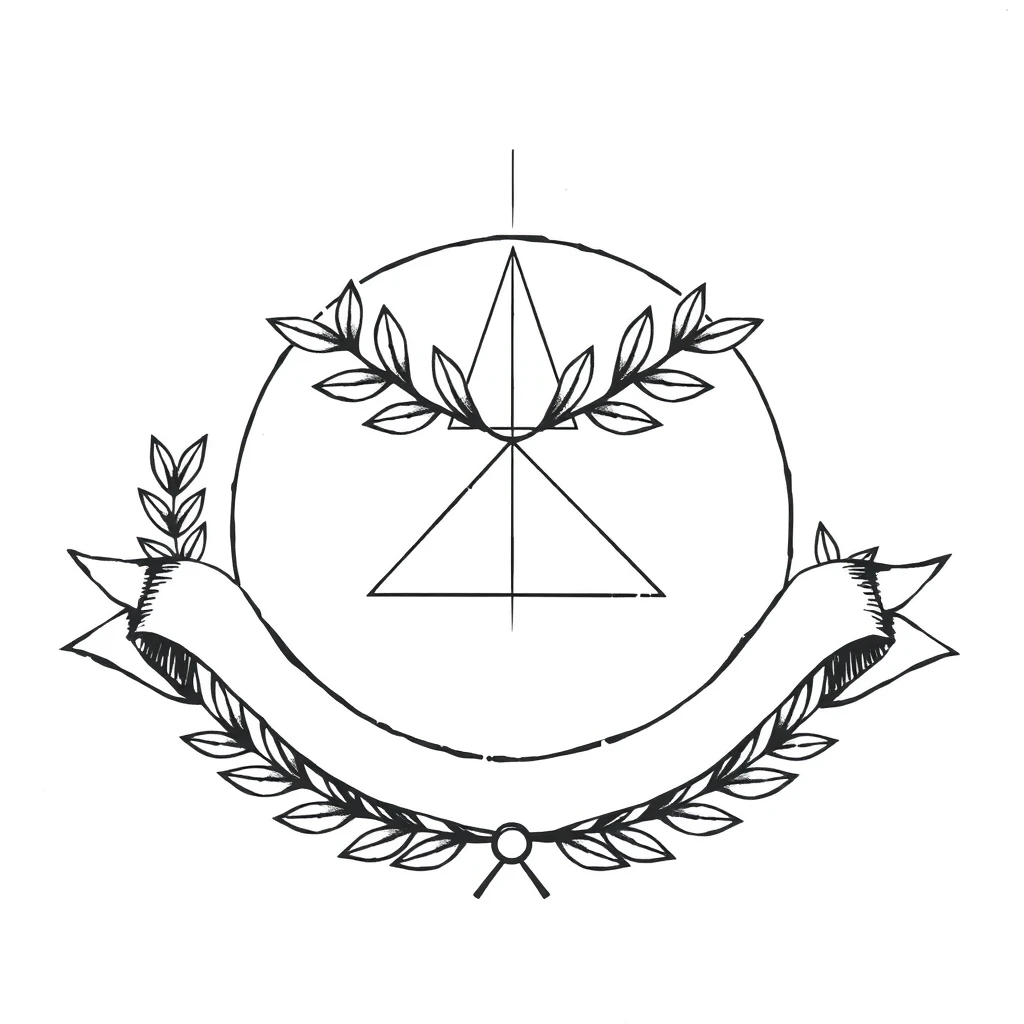 Tatouage citation en style géométrique