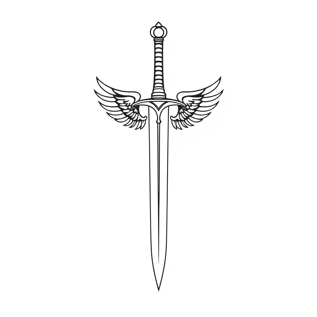 Tatouage fleche en style minimaliste