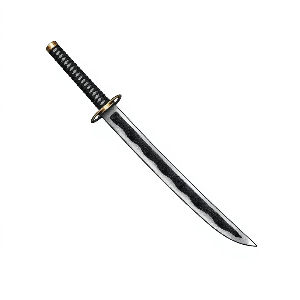 Tatouage katana en style micro-réalisme, design généré par IA