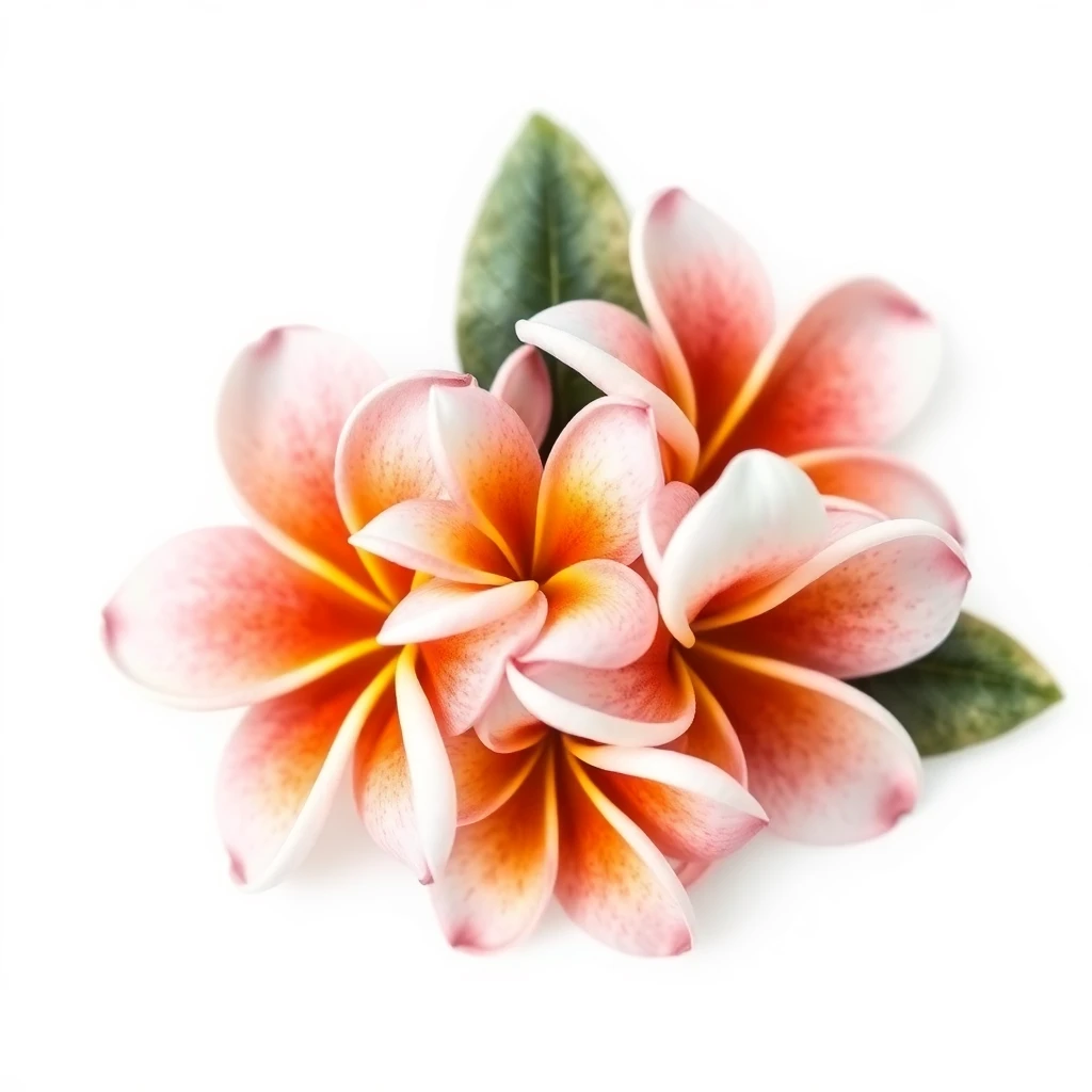 Tatouage plumeria en style micro-réalisme, design généré par IA